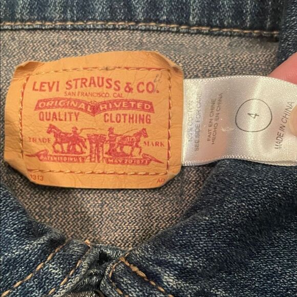 Levi's Kids Dark Blue Denim Jacket - Picture 2 of 5